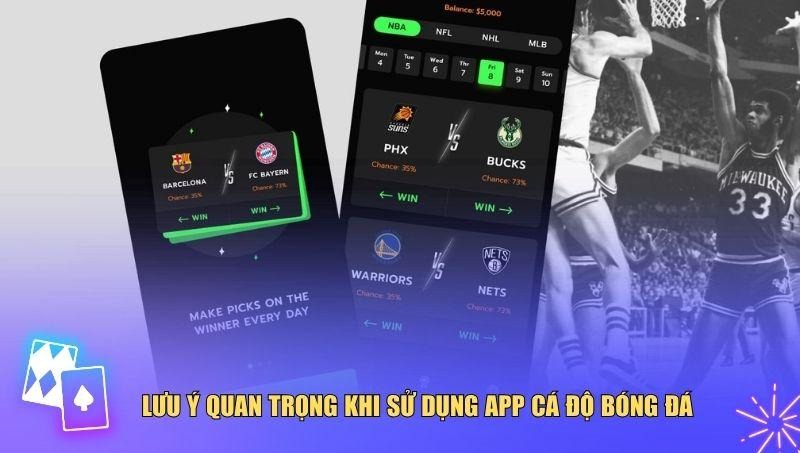 Lưu ý khi chọn lựa app cá độ bóng đá