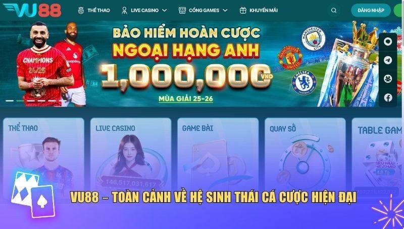 VU88 là một hệ sinh thái cá cược toàn diện