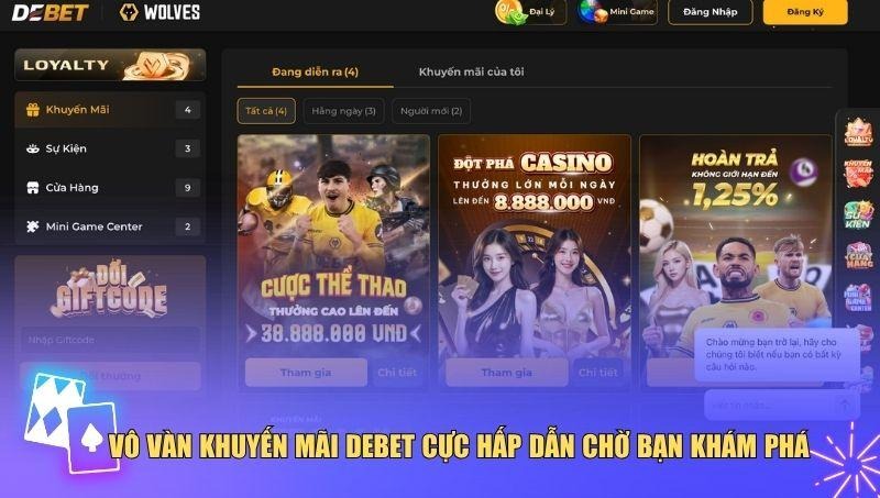 Ngập tràn khuyến mãi Debet đang chờ đón
