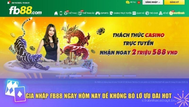 Săn thưởng FB88 với list khuyến mãi khủng