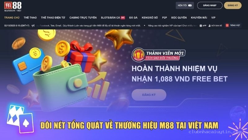 Đánh giá tổng quan nhà cái M88 tại Club Nhà Cái Uy Tín