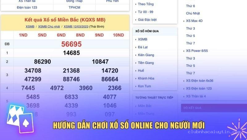 Chỉ tận tay với hướng dẫn để chơi xổ số online