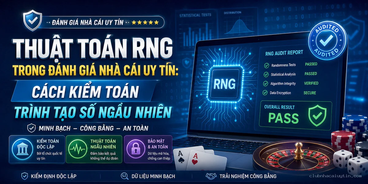 Thuật Toán RNG Trong Đánh Giá Nhà Cái Uy Tín: Cách Kiểm Toán Trình Tạo Số Ngẫu Nhiên